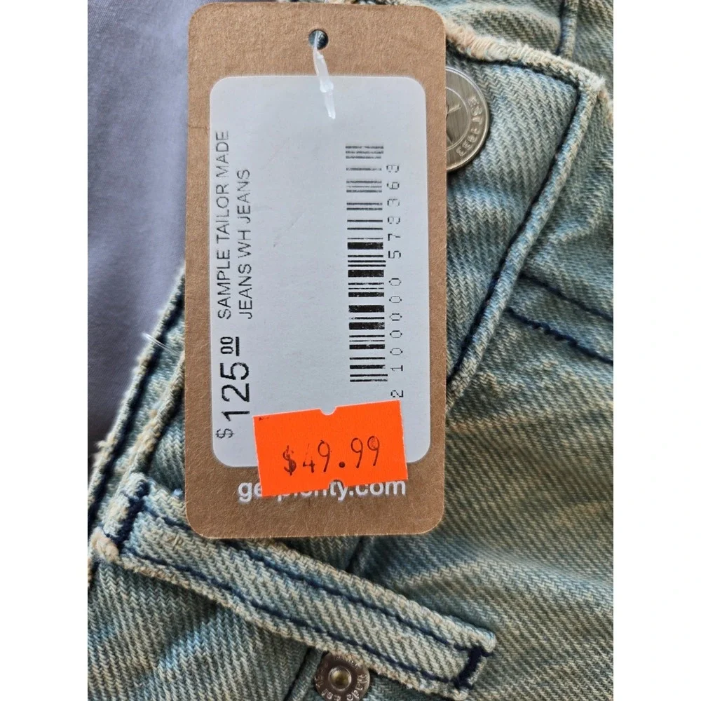 Plenty Jeans Midi Skirt Open Up Front W Sz 27 Y2K Grunge Preppy Bohemiem - Picture 9 of 14